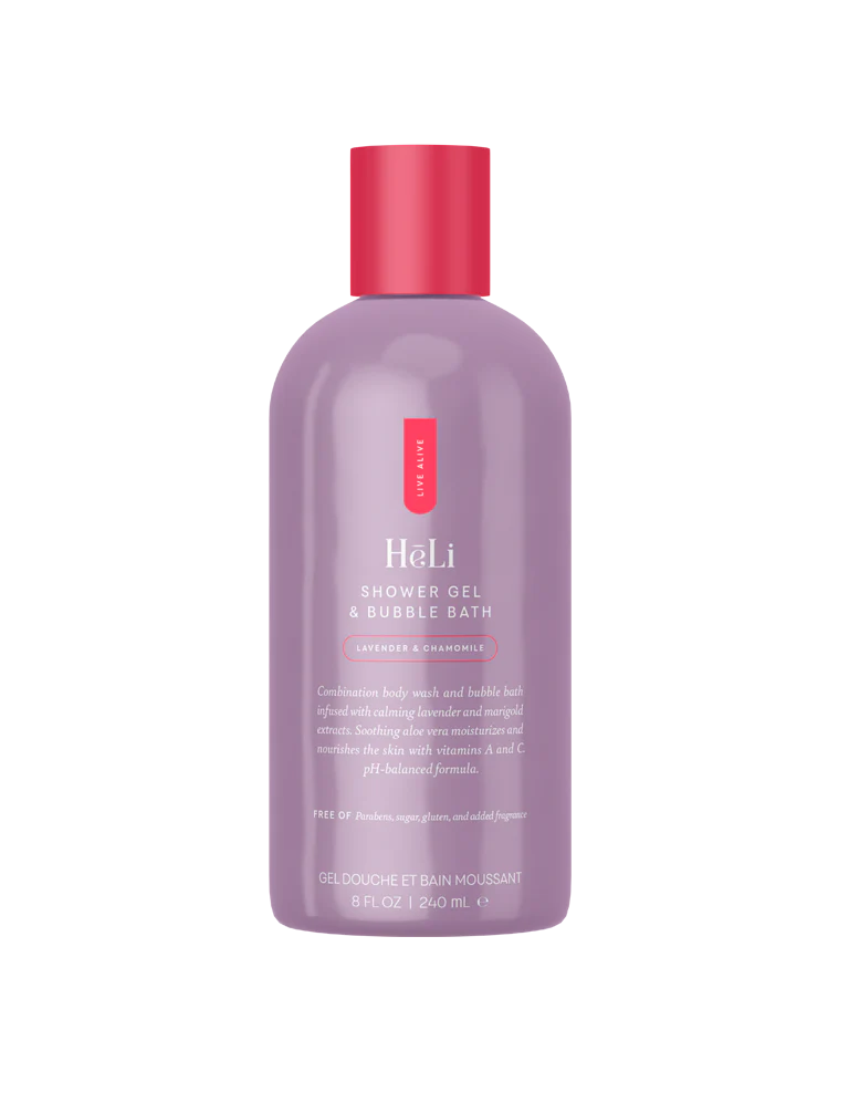 HēLi - Shower Gel & Bubble Bath - Lavender & Chamomile